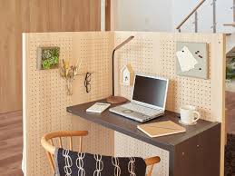 Modular wall pieces and various desks and cabinets. Panasonic Tiny Diy Customizable Cubicle For Working From Home
