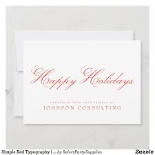 Simple Red Typography Holiday Greetings In 2020 Greetings Christmas Greeting Cards Holiday Greetings