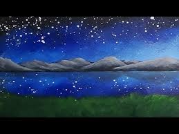 You can finish the bottom of the sunset however you would like! Simple Mountain Sunset Acrylic Painting
