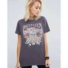 Subito a casa e in tutta sicurezza con ebay! Asos T Shirt With Metallica Print In Washed Oversized Fit 33 Liked On Polyvore Featuring Tops T Shirts Gr Asos T Shirts Rock Tees Outfit Stylish Outfits