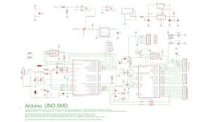Here the arduino uno schematic diagram (click to enlarge): Osepp Uno R3 Plus Vs Official Arduino Uno Simply Smarter Circuitry Blog