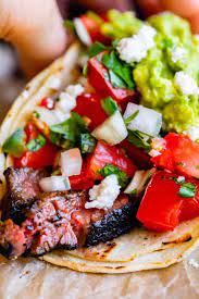 Pat steak dry, then rub both sides of pieces with cumin mixture. Carne Asada Juicy Skirt Steak Mojo Marinade The Food Charlatan