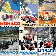 Monaco race track f1 print. Monaco F1 Grand Prix Vintage Poster Collage Photograph By Georgia Fowler