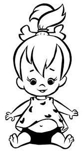 Download this running horse printable to entertain your child. Pebbles Flintstone 2 Decal Sticker Easy Cartoon Drawings Cartoon Coloring Pages Disney Character Drawings