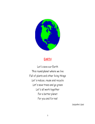 Wow i am also read this poem i have this poem in my book. Earth Day Poem