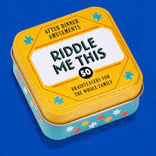 After Dinner Amusements Riddle Me This Set Card Game Classic Card Games Riddles