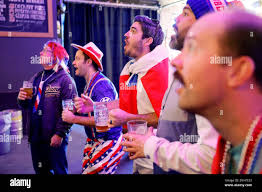 Chris O'Neill, left, Bob Mulkey, Drew Winters, Michael Richardson and Blake  Marshall watch a Doha, Qatar, World Cup soccer match between the United  States and Wales at Empire Bar, Monday, Nov. 21,