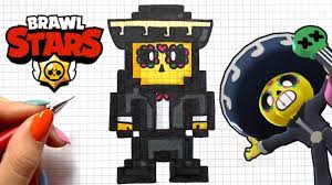Brawl stars poco and jessie fanart. Tuto Dessin Poco Brawl Stars Pixel Art Youtube