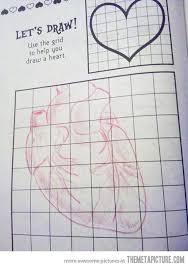 Use The Grid To Help You Draw A Heart The Meta Picture Let It Be Best Funny Pictures