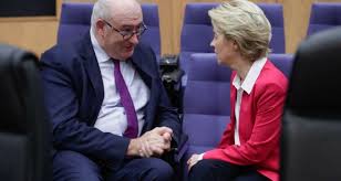 Ursula von der leyen, president of the european commission, will jean claude juncker in 2016, he announced new initiatives to invest in europe's young people, jobseekers. Phil Hogan Has Reason To Be Aggrieved Over Von Der Leyen S Covid Quarantine Trip