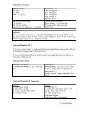 Adime Charting Example Pdf Nutrition Assessment