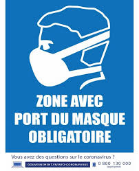 François legault faite le 30 juin 2020, plumobile annonce que le port du masque sera obligatoire à partir du 13 juillet prochain dans tous ses. Affiche Zone Avec Port Du Masque Obligatoire 30 X 40 Cm Affiches Coronavirus Promociel