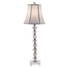 Shop chrome buffet lamps at luxedecor.com. Dale Tiffany 28 5 In Parvan Crystal Table Lamp With Fabric Shade Gb11065 The Home Depot