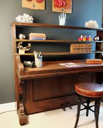 Converted Upright Piano Desk Repurposed Furniture Piano Decor Furniture