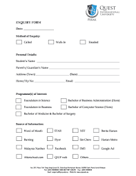 Owned educational institution that offers under graduate and post graduate courses in a number of disciplines including pure & applied sciences, business management, computer technology, social sciences, and engineering respectively. Quest International University Perak Fill Online Printable Fillable Blank Pdffiller