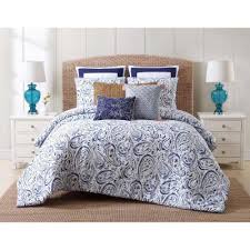 Get the best deals on comforters home bedding sets. Oceanfront Resort Indienne 3 Piece Blue And White King Comforter Set Cs1963kg 1500 The Home Depot
