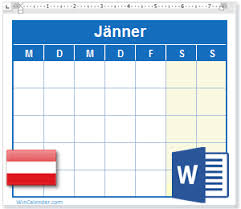 Excel kalender 2021 2021 download auf freeware.de. Kalender Mit Feiertagen Osterreich 2021 Ms Word Download
