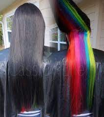 Black On Top Rainbow Colors On The Bottom Used Joico Intensities And Pravana For The Bri Hair Color For Black Hair Bright Hair Colors Rainbow Underneath Hair