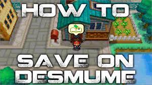 How To Save In Pokemon Black And White 2 Desmume Youtube