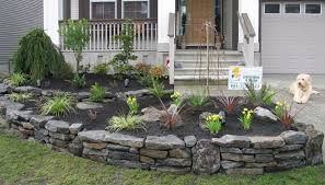 Basalt Stone Walls Dry Stack Stone Wall Designs South Surrey Stone Landscaping Small Front Yard Landscaping Outdoor Garden Decor