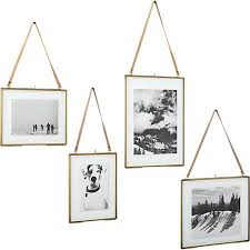 Brass Floating Picture Frame With Leather Strap Floating Picture Frames Unique Picture Frames Hanging Picture Frames