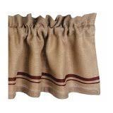 4.2 out of 5 stars 20. Home Collection By Raghu Burlap Stripe Barn Red And Wheat Valance 72 By 15 5 Walmart Com Walmart Com