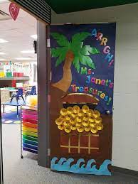 Save even more when you take advantage of our free shipping offer. Pirate Treasure Chest Themed School Door School Door Decorations Treasure Chest Decorations Ideas Pirate Decor