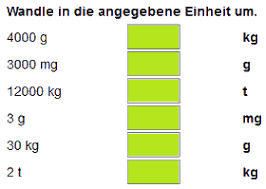 Die masseinheiten die masseinheiten tabellen problemstellungen. Gewichte Berechnen