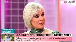 Ana María Aldón, tras su encuentro con Rocío Carrasco: "Se ha portado muy bien conmigo"