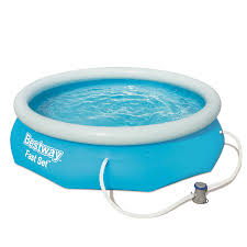 You can install a bestway pool with one or two other people. Bestway Fast Set Pvc Pool 3 05m X 0 76m Diy At B Q