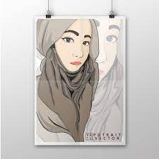 Ecah A K A Awek Vivo Female Sketch Potrait Art