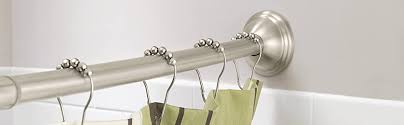 Longevity is the key when talking about our straight shower curtain rods. Moen Csr2160bg 54 To 72 Inch Adjustable Length Fixed Mount Single Curved Shower Rod Brushed Gold Amazon Com