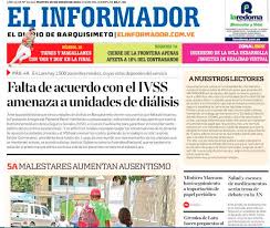 El gobierno intenta superar las divisiones internas mediante la imagen de reconciliación de martín mientras tanto, cristina kirchner va concentrando una vez más el manejo de las candidaturas, con. Diario El Informador No Publico Edicion Aniversaria Por Falta De Papel Ipys