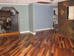 Painting a wood floor is a fabulous solution that can add color, charm, and plenty of visual punch inside or out, concrete floors can be painted to set the tone for the space's entire design scheme. Painted Hardwood Floors With Elegant Impression Homedecorite