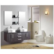 Marinelligroup mobile bagno 80 cm sospeso con lavabo in ceramica e specchio con cassetti cemento. Loyalprice Mobile Bagno Wenge 150 Cm Completo Con Doppio Lavabo Specchio Rubinetteria Eprice