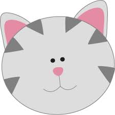 Gray Kitty Cat Face Face Cat Face Cute Cat Face Cat Cards