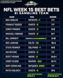 Of course, getting in too early can often backfire if a better number appears over the course of the week or if injuries that are typically not announced. 2020 Nfl Week 15 Best Bets Against The Spread From The Si Gambling Team Sports Illustrated