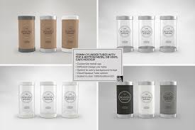 05 Clear Container Packaging Mockups Packaging Mockup Clear Container Cylinder
