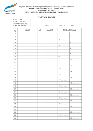 Maybe you would like to learn more about one of these? Doc Daftar Hadir Bkm Pekuncen 1 Wahyudi S Academia Edu