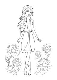 Free, printable coloring book pages, connect the dot pages and color by numbers. Pin By Julia Gogol On Modnici Rozmalovka A4 Art Coloring For Kids Female Sketch