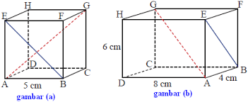 Mempunyai 4 diagonal ruang dan contoh soal 1: Pengertian Diagonal Bidang Dan Diagonal Ruang Konsep Matematika Koma