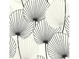 papier peint 100 intisse motif feuille de palmier noir sur blanc 10 05x0 52m elle joy papier peint papier peint intisse deco papier peint
