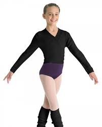 Knitwear Tops Bloch Girls Cross Over Cardigan Cz0999 Aita Dance