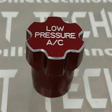 After installation, the new engine had a problem: Billet Low Pressure A C Port Cap