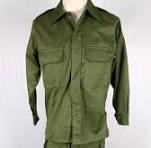 Uniforme verde del Ejercito Español Años 70 y 80