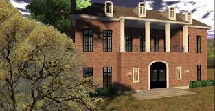 Old south brick's profile is incomplete. Second Life Marketplace Georgian Estate Manor Plantation House 2 Story Luxury Brick Old Southern New Orleans Mansion Family Home 4 Bedroom