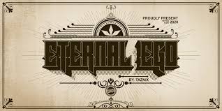 Seven swordsmen bb by blambot. Tattoo Font Fonts Myfonts