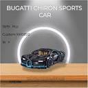 Custom KK6892 Bugatti Chiron Sports Car with 3619 Pieces | MOULD KING