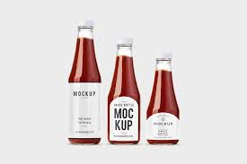 It is totally free for use. Glass Ketchup Bottles Mockup Mockup Daddy