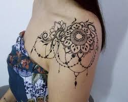 Mehndi Tattoo Henna Tattoo Shoulder Lace Tattoo Shoulder Tattoos For Women